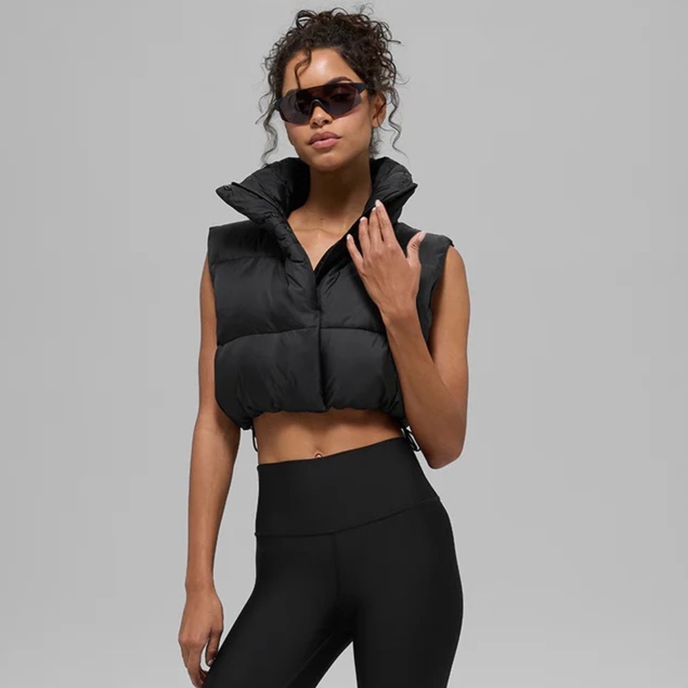 Lululemon Cropped Cinch Waist Puffer Vest